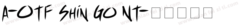 A-OTF Shin Go NT字体转换